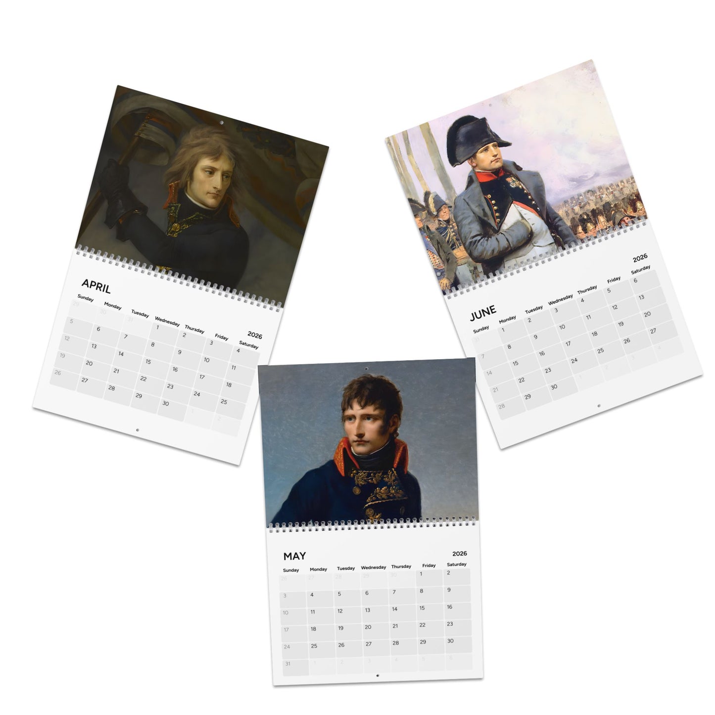 Napoleon Portrait 2026 (Grid Style) Calendar