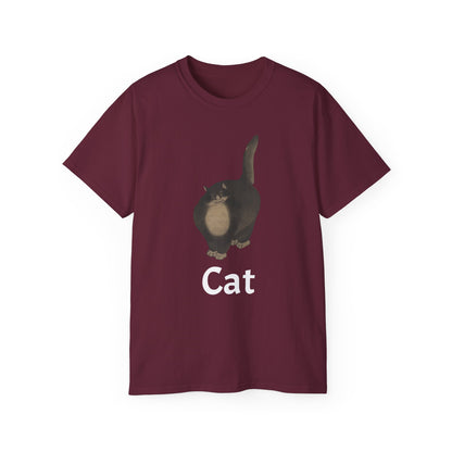 The Black Cat Cutout Painting Unisex Ultra Cotton Shirt