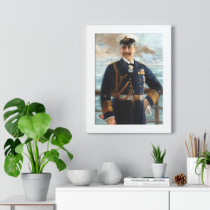 Kaiser Wilhelm II as Grand Admiral Framed Painting Poster