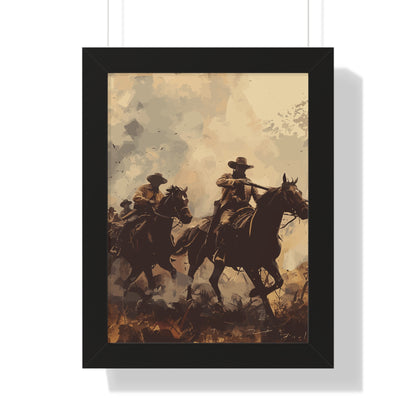 Historical Cowboy Framed Poster