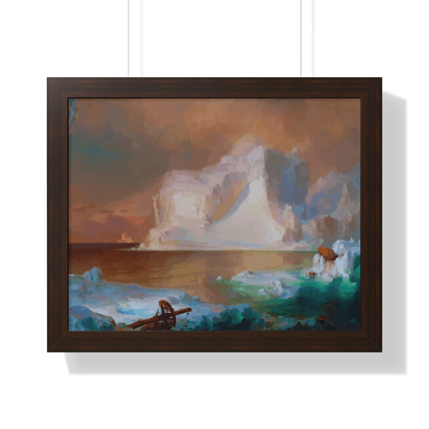 The Icebergs Framed Painting Poster