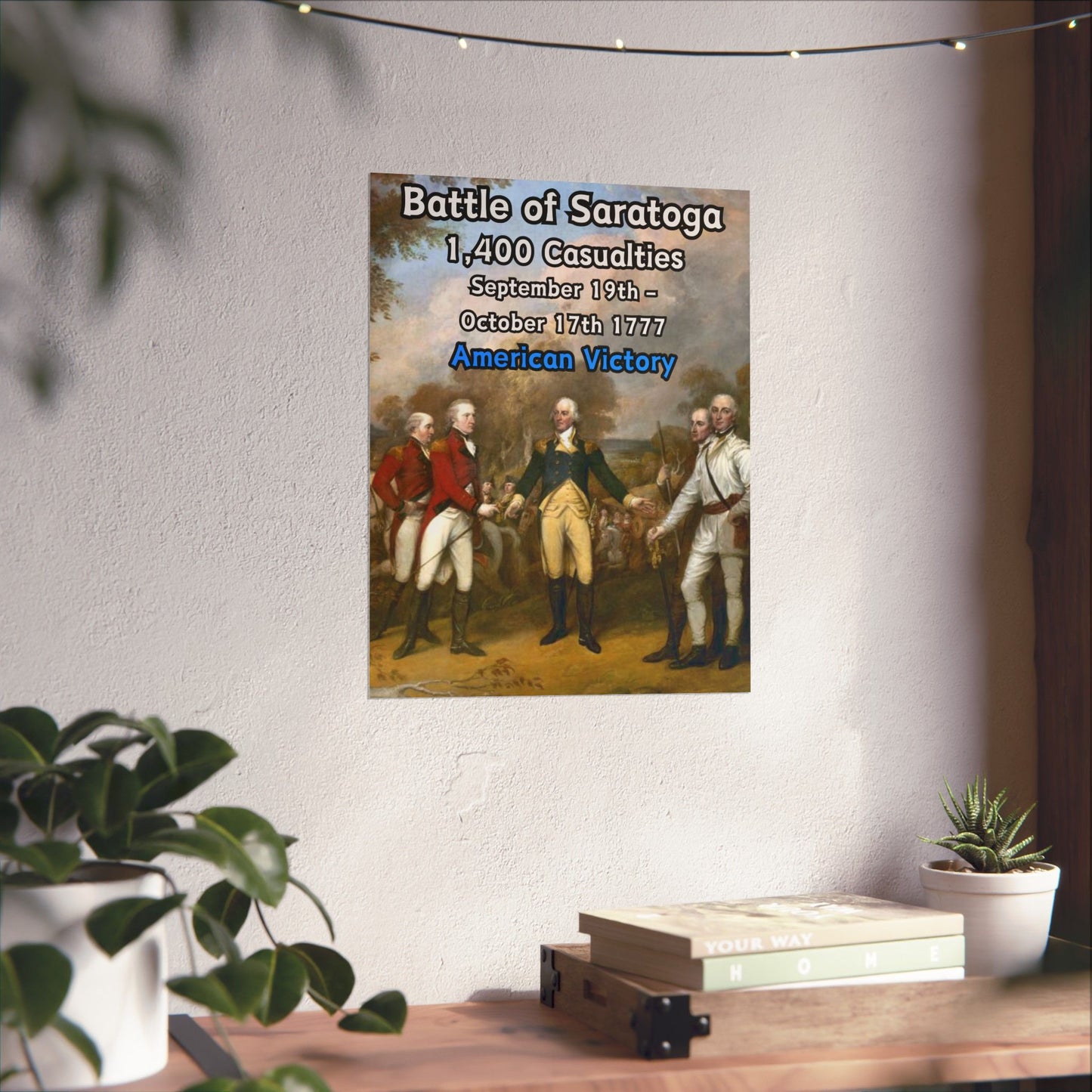 Battle of Saratoga Vertical Matte Poster