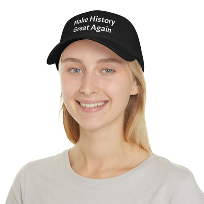 Make History Great Again Low Profile Baseball Cap - Red Cap for Outdoor Fun and Events