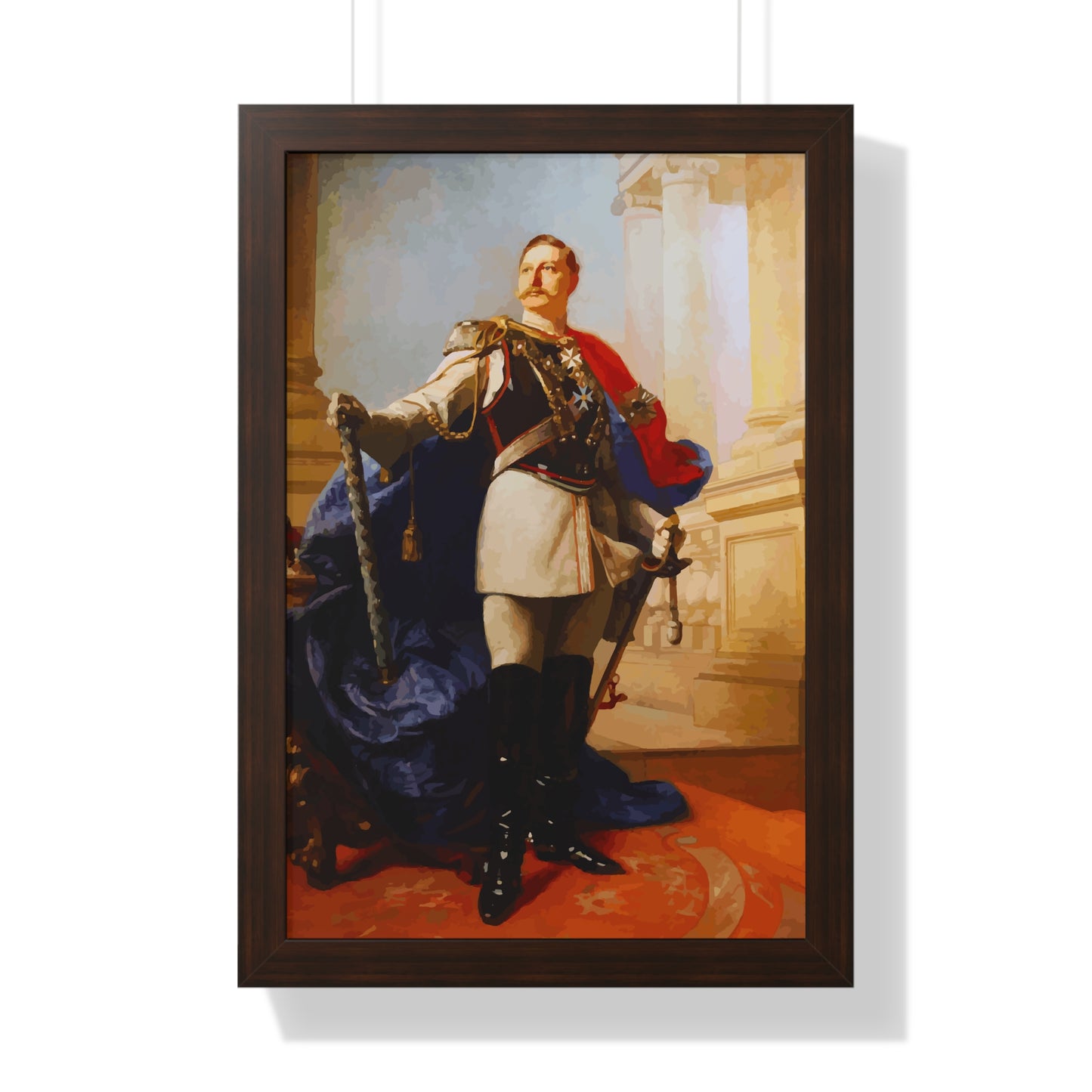 Kaiser Wilhelm II Framed Painting Poster