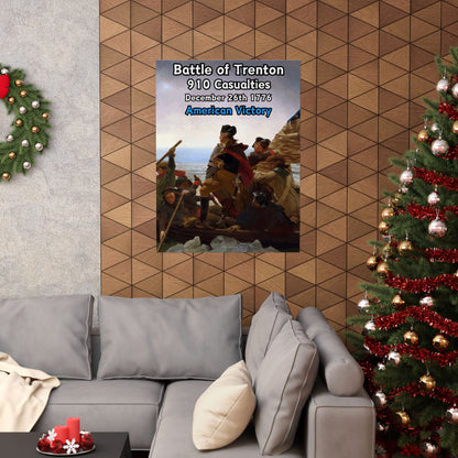 Battle of Trenton Vertical Matte Poster