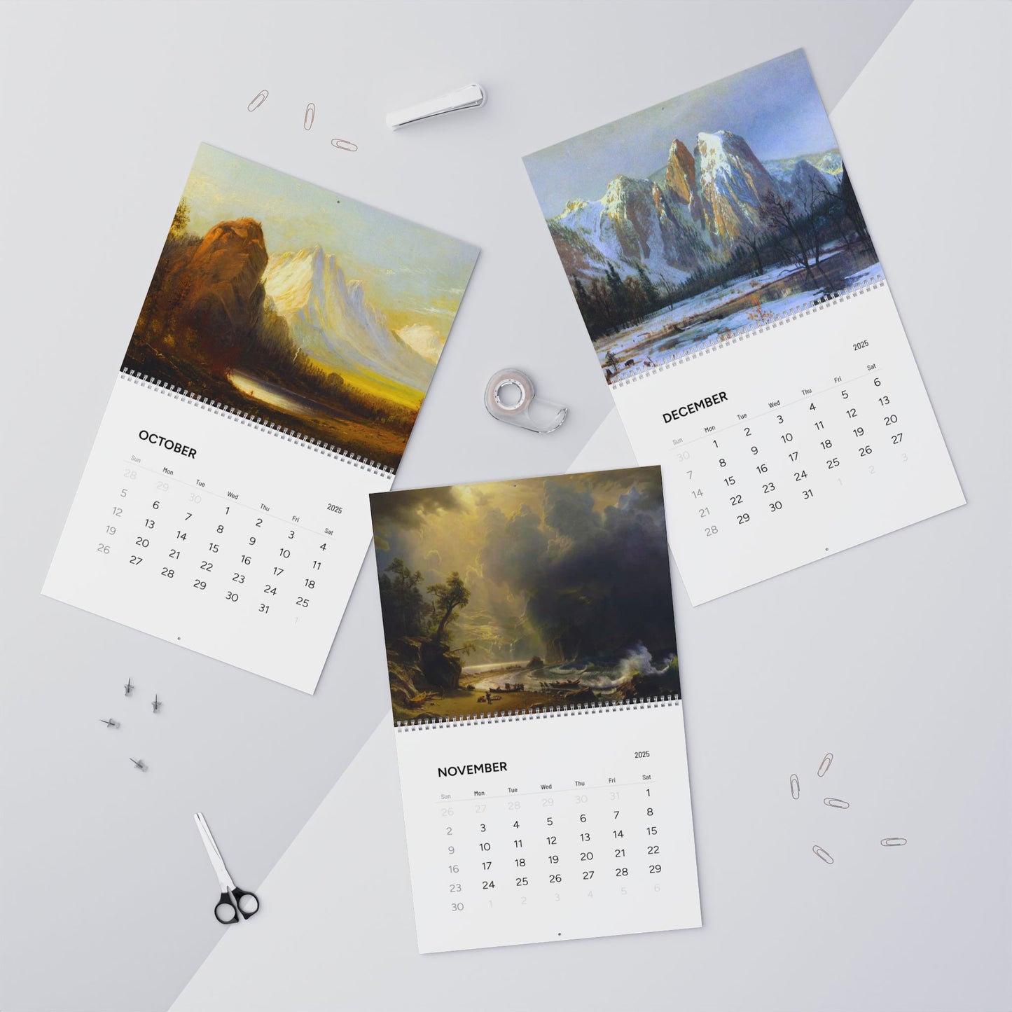 Albert Bierstadt Painting 2025 Calendar
