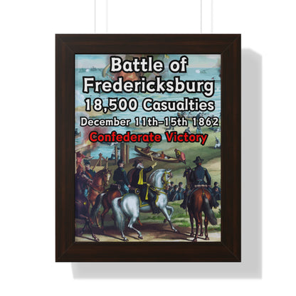 Historical Battle of Fredericksburg Framed Poster