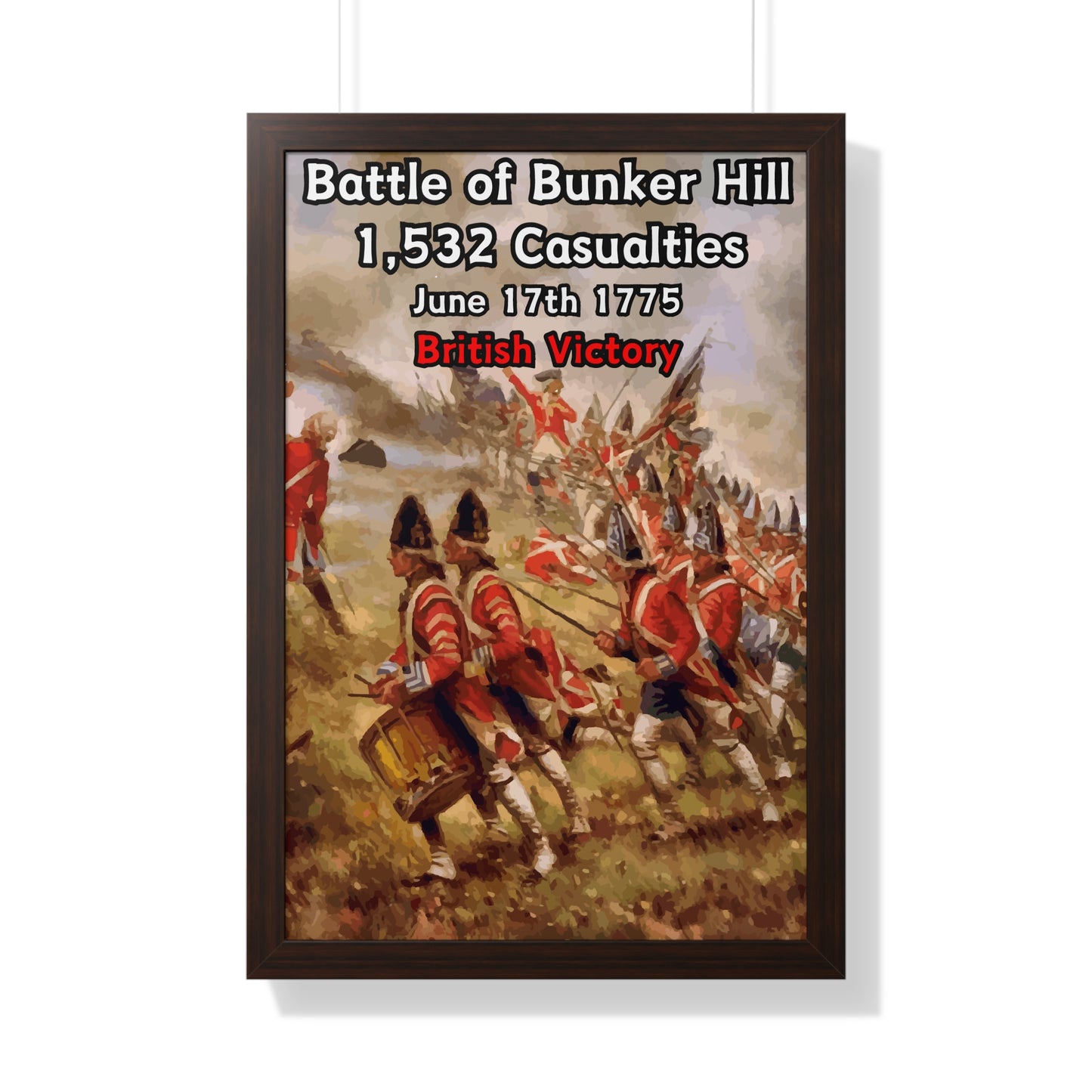 Battle of Bunker Hill Framed Poster