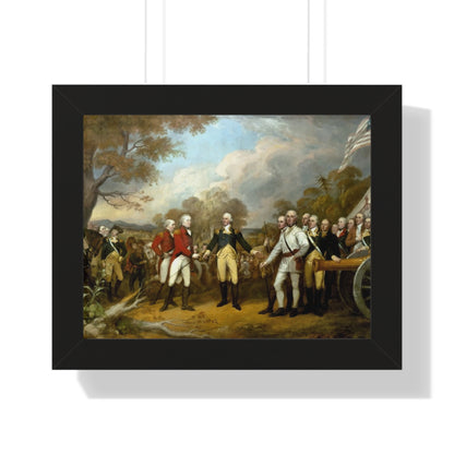 General Burgoyne's Surrender at Saratoga Framed Painting Poster