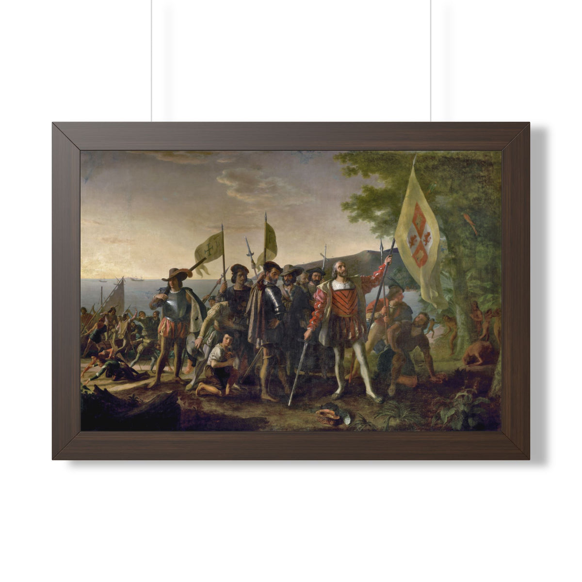 Landing of Columbus Framed Print | John Vanderlyn, 1847
