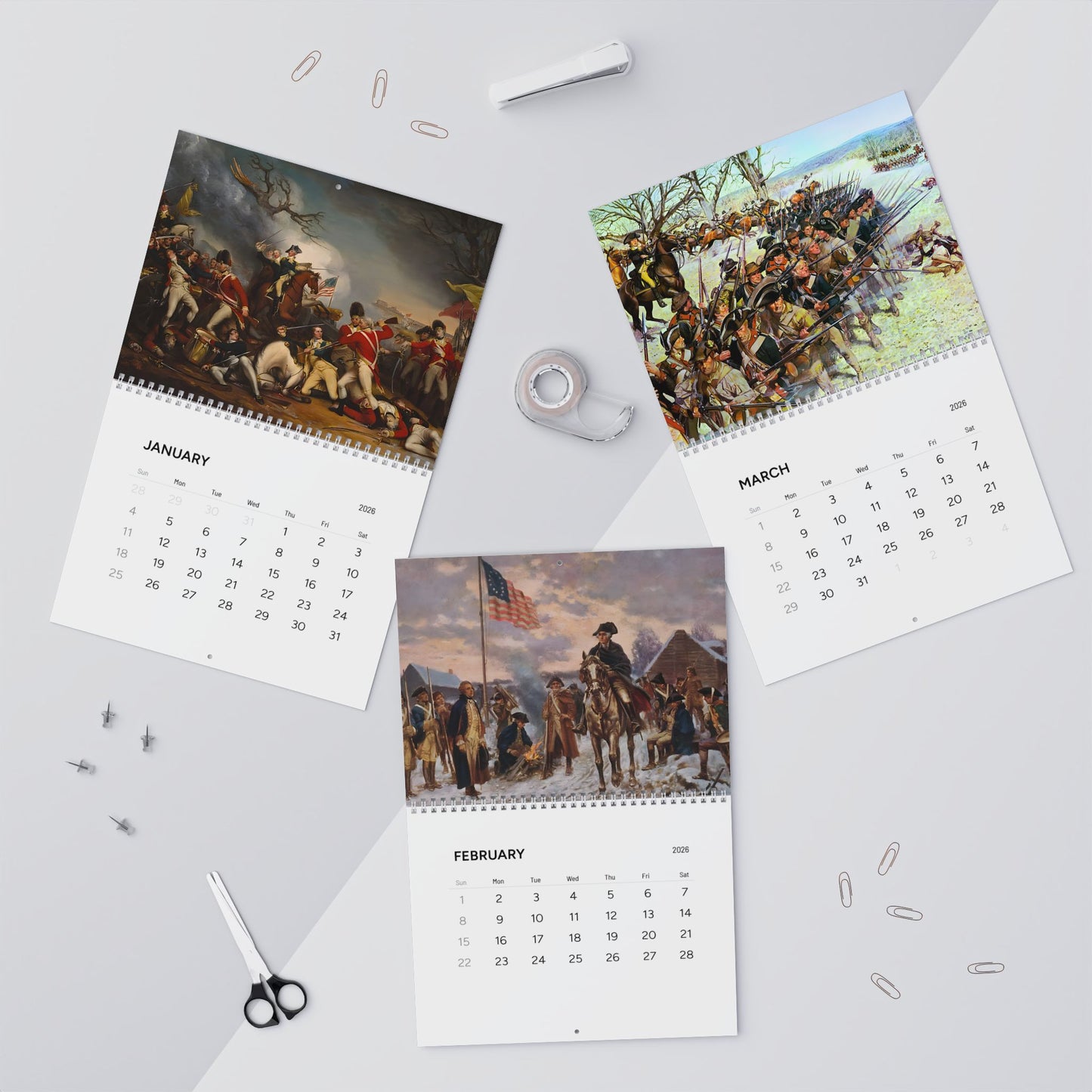 Revolutionary War 2026 Calendar