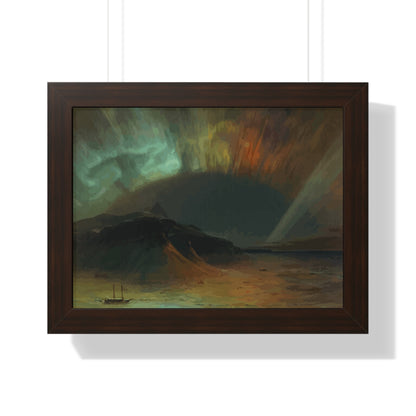 Historical Aurora Borealis Framed Painting Poster