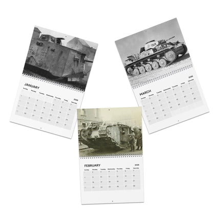 Tanks Throughout History 2026 (Grid Style) Calendar