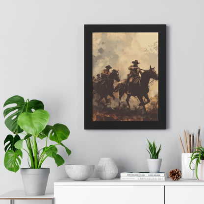 Historical Cowboy Framed Poster