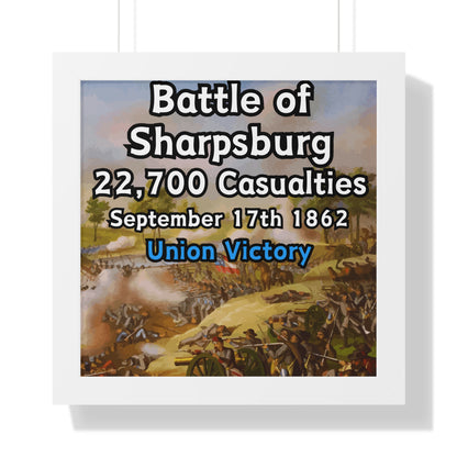 Gerahmtes Poster Historische Schlacht von Sharpsburg