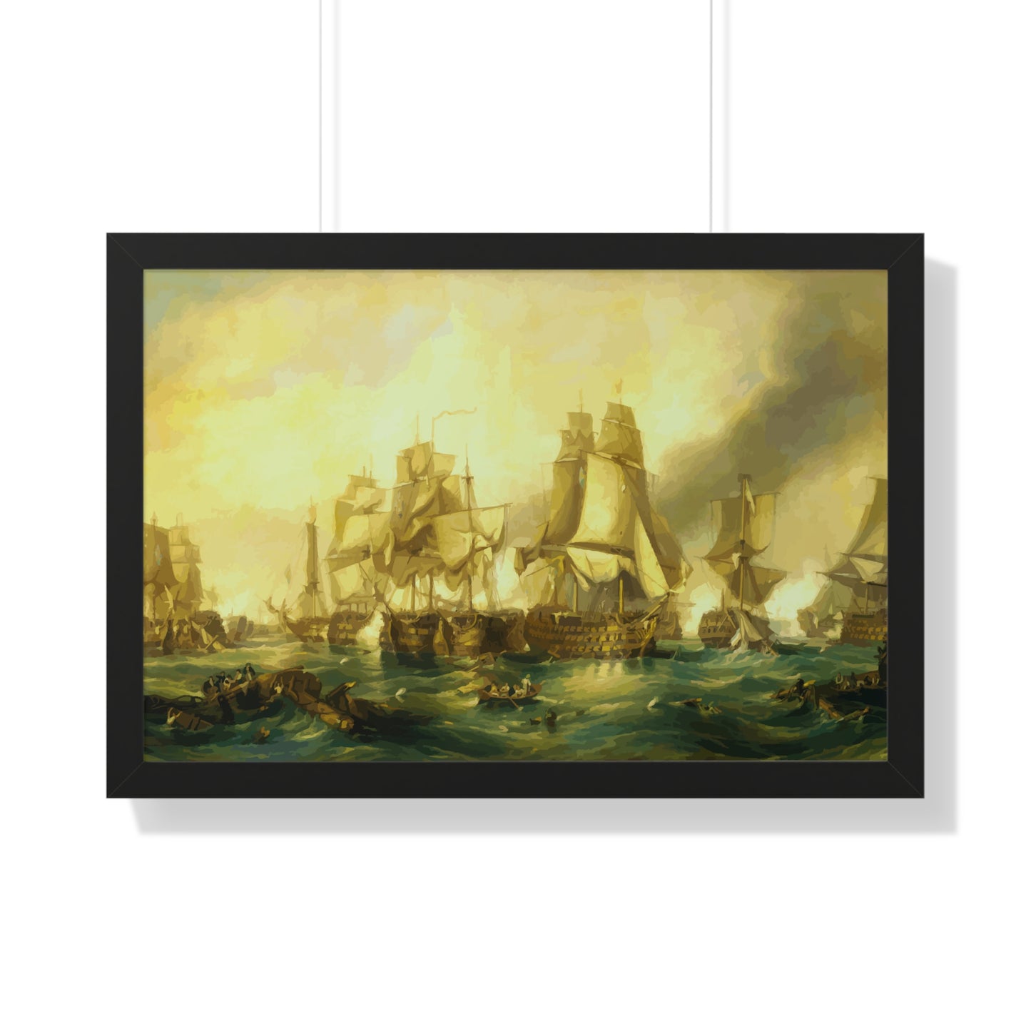 The Battle of Trafalgar Framed Painting Poster