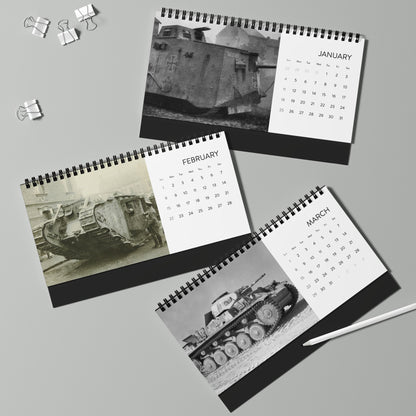 Tanks Throughout History 2026 Desktop Calendar