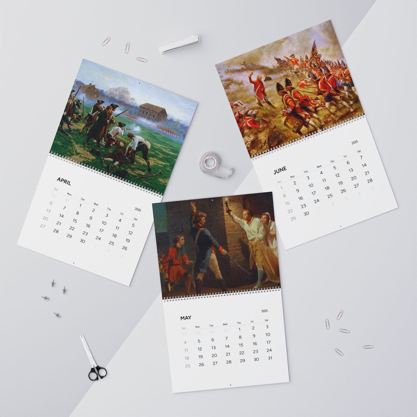 Revolutionary War 2025 Calendar