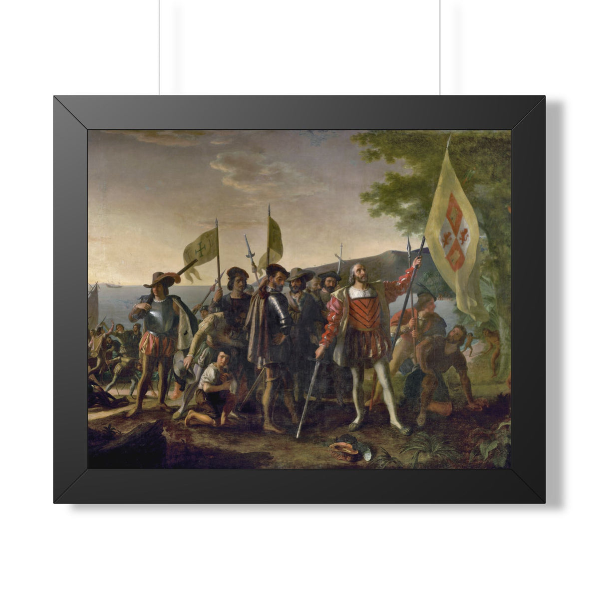 Landing of Columbus Framed Print | John Vanderlyn, 1847