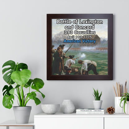 Battle of Lexington and Concord Framed Poster