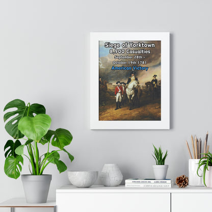 Siege of Yorktown Framed Poster