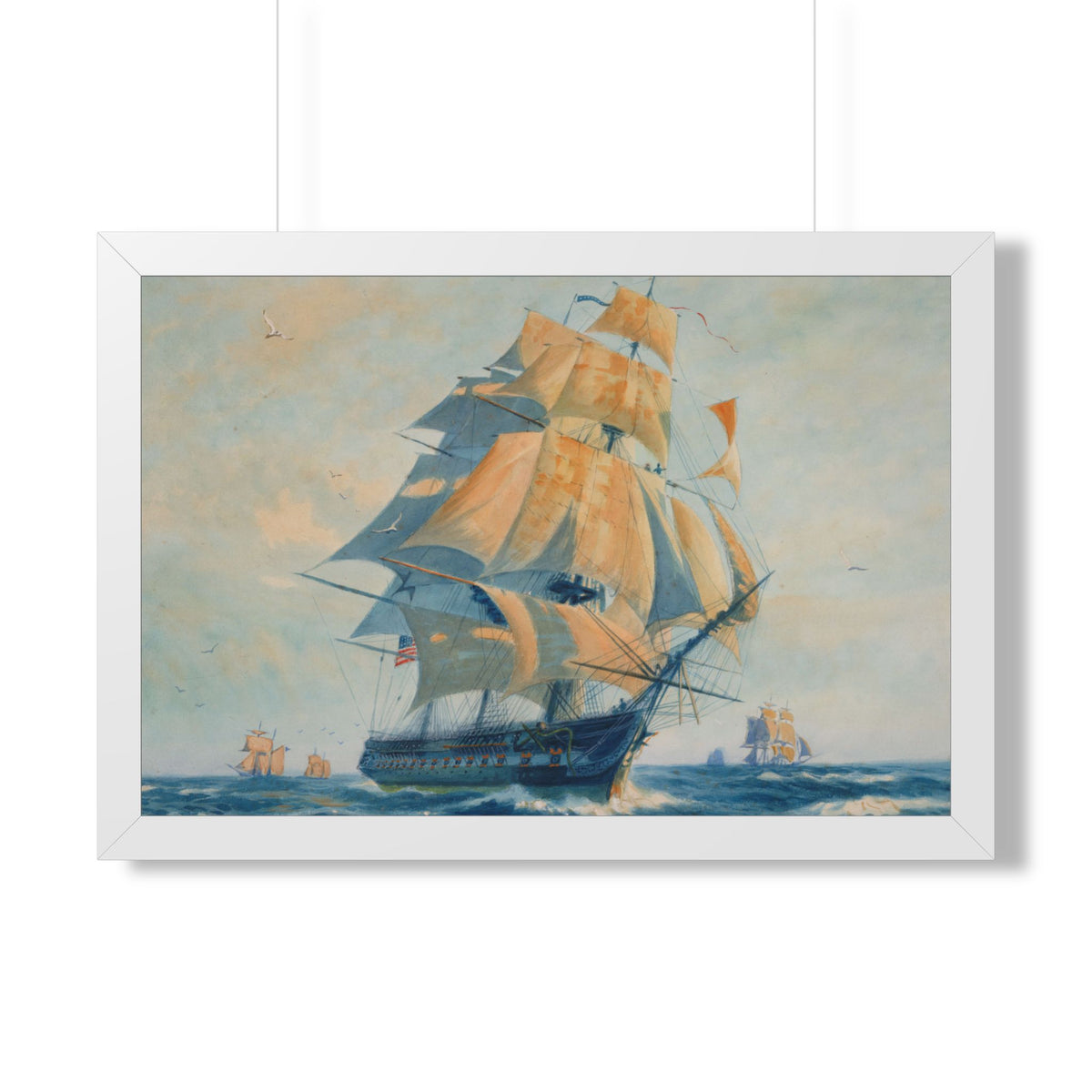 USS Constitution "Old Ironsides" Framed Print | Gordon Grant