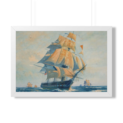 USS Constitution "Old Ironsides" Framed Print | Gordon Grant