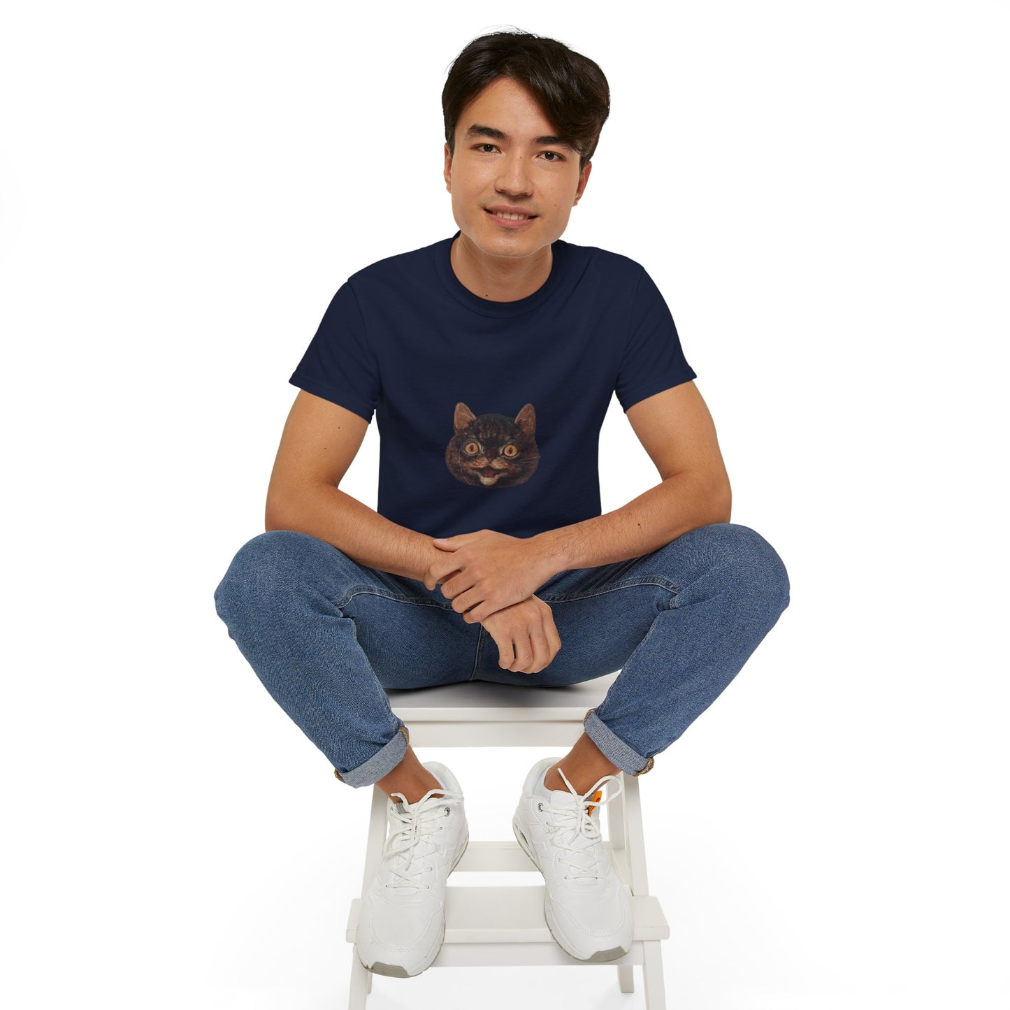 Cat Painting Cutout Unisex Ultra Cotton Shirt