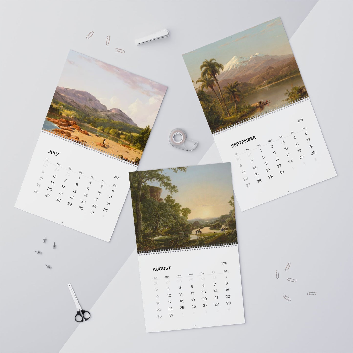 Frederic Edwin Church 2026 Calendar