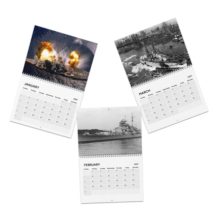 Vintage World War 2 Battleship 2027 Calendar