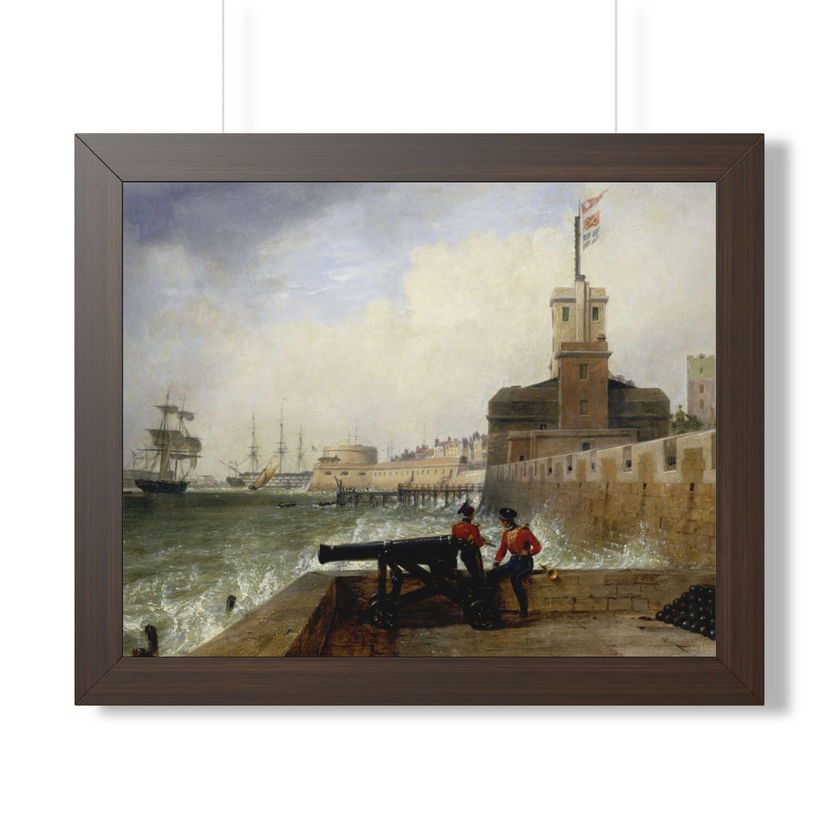 Semaphore at Portsmouth Framed Print | Edward William Cooke, 1836