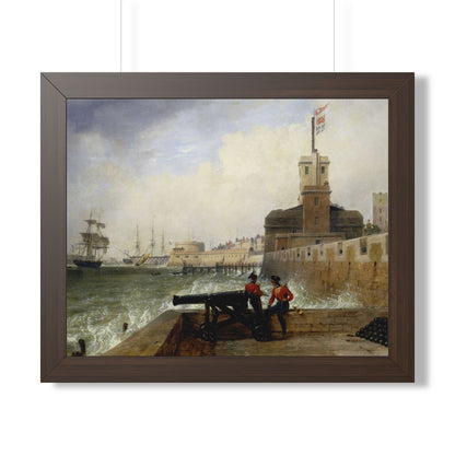 Semaphore at Portsmouth Framed Print | Edward William Cooke, 1836