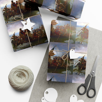 George Washington Crossing the Delaware Gift Wrap Paper