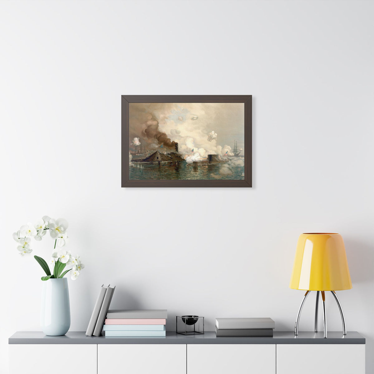 Monitor and Merrimac Framed Print | Julian O. Davidson, 1886