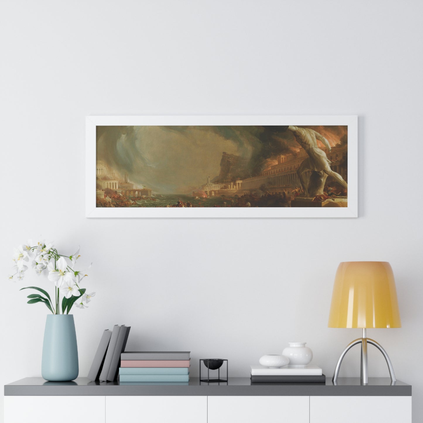 Destruction from The Course of Empire Framed Painting Poster