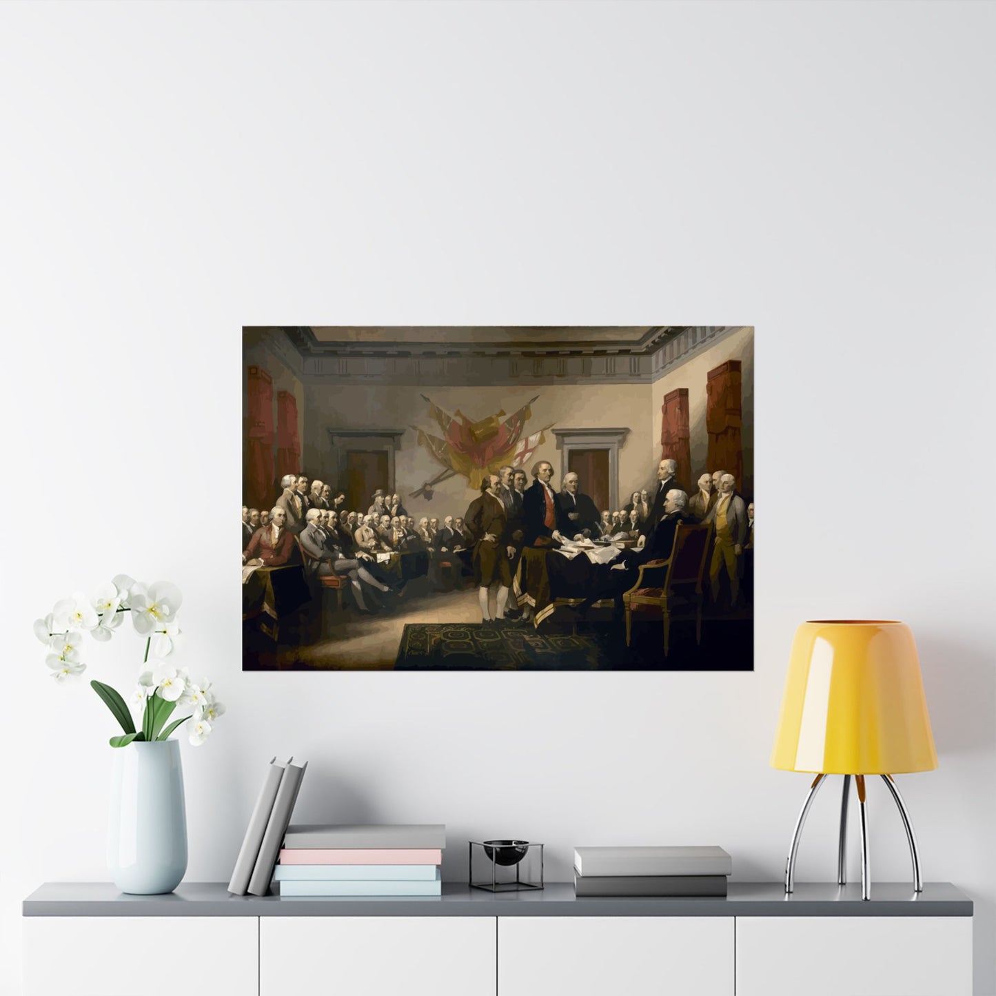 The Signing of The Declaration of Independence Matte Painting Poster