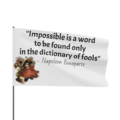 Napoleon Bonaparte Quote Flag