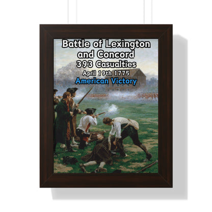 Battle of Lexington and Concord Framed Poster