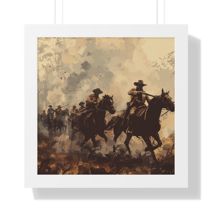 Historical Cowboy Framed Poster