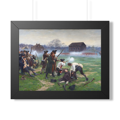 The Battle of Lexington Framed Print | William Barnes Wollen, 1910
