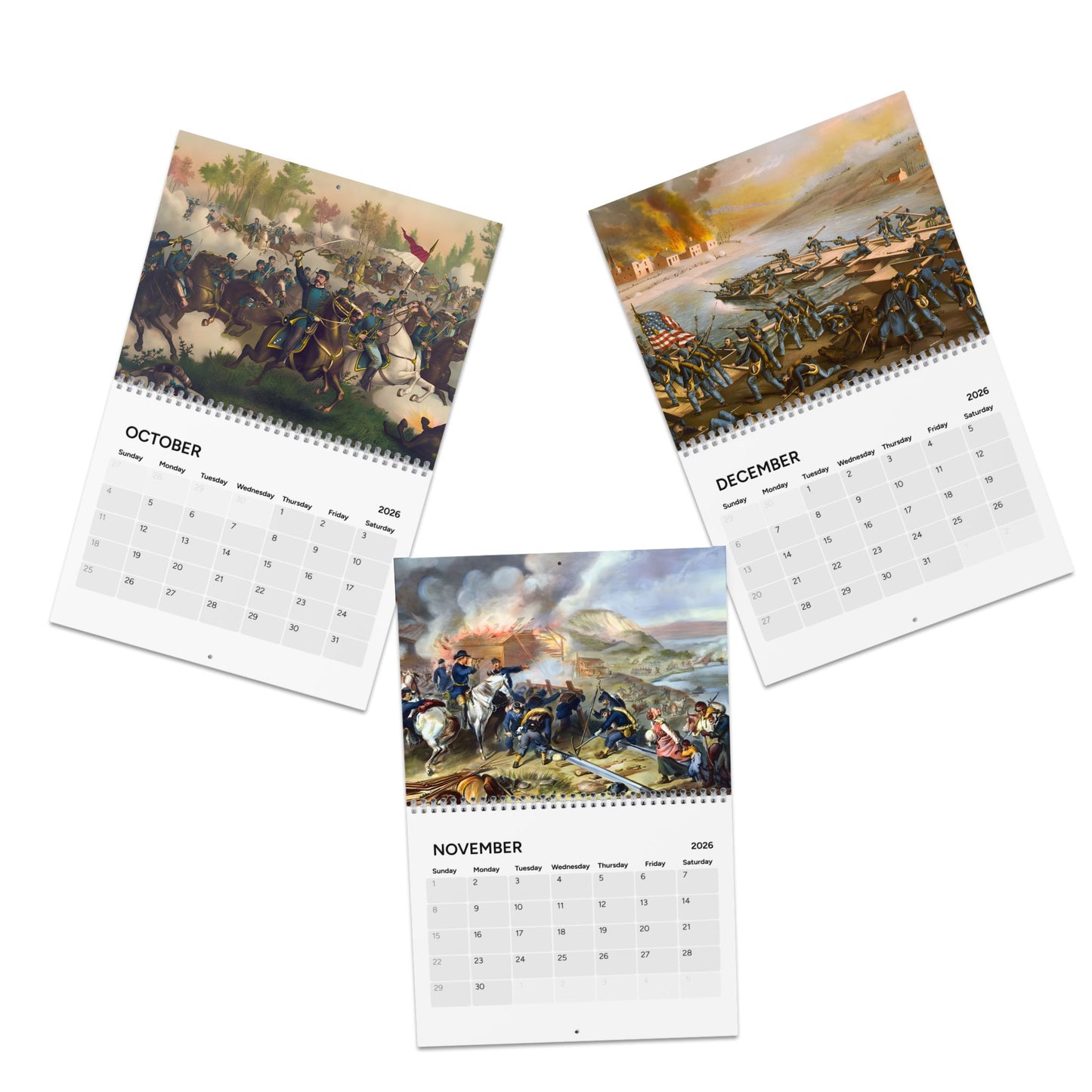 Civil War 2026 (Grid Style) Calendar