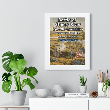 Historical Battle of Stones River Framed Poster