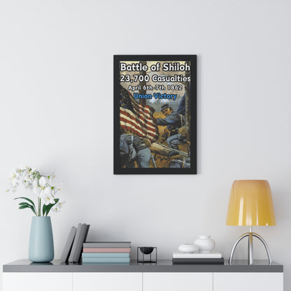 Historical Battle of Shiloh Framed Poster