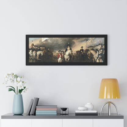 Surrender of Lord Cornwallis at Yorktown Framed Painting Poster