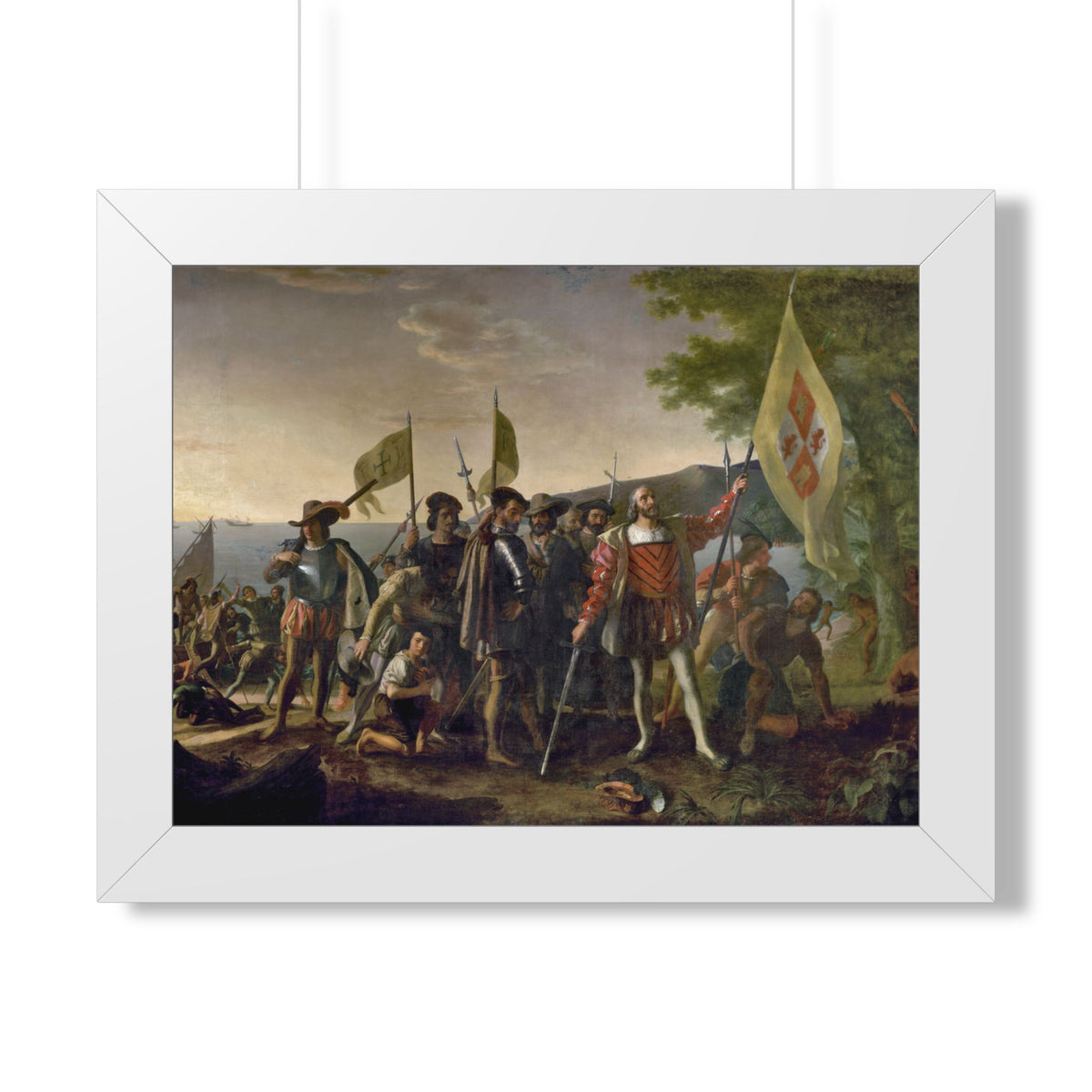Landing of Columbus Framed Print | John Vanderlyn, 1847
