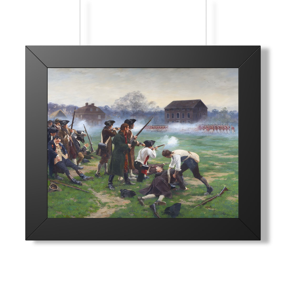 The Battle of Lexington Framed Print | William Barnes Wollen, 1910