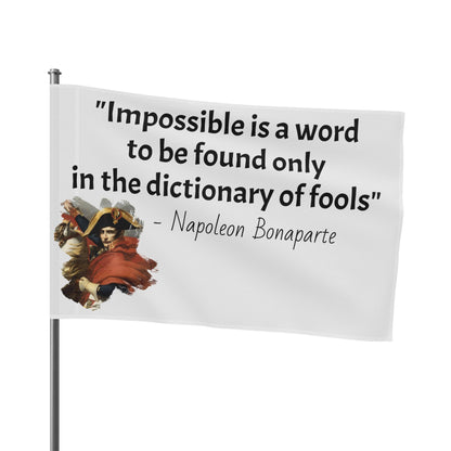 Napoleon Bonaparte Quote Flag