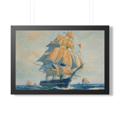 USS Constitution "Old Ironsides" Framed Print | Gordon Grant
