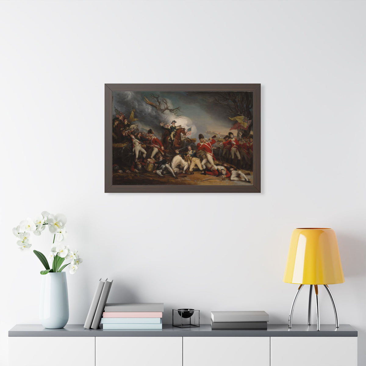 The Death of General Mercer at the Battle of Princeton Framed Print | John Trumbull, c. 1789