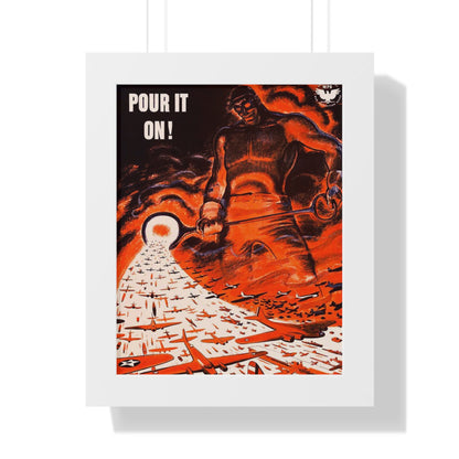 Pour it on Framed Poster